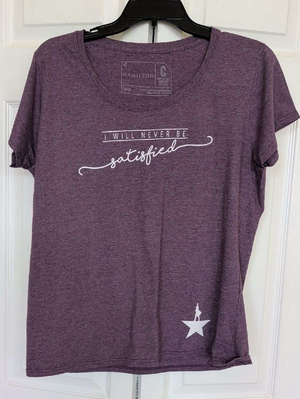 Hamilton Women's Purple Graphic Short Sleeve Tee